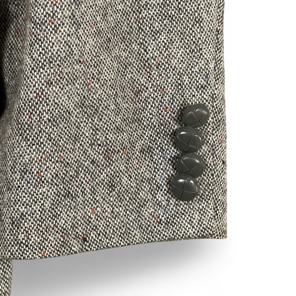 Vintage Farah Jacket Adult 2XL Gray Western Sport Coat Blazer Tweed Wool 80s - Picture 5 of 10